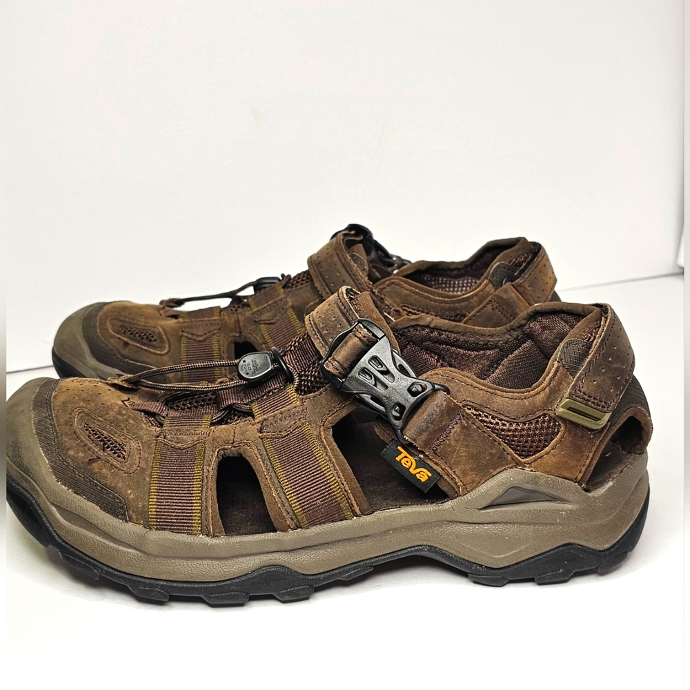 Teva Mens Omnium 2 Leather Fisherman Sandal